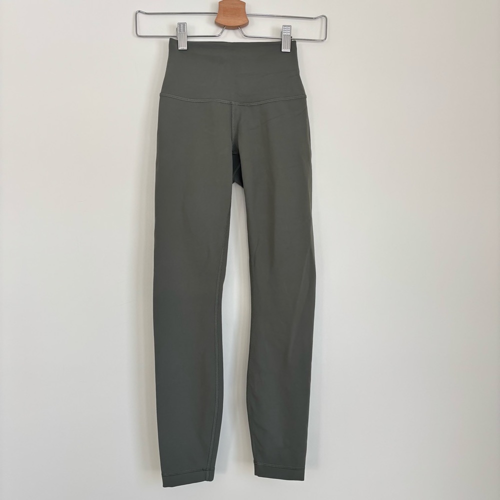 Lululemon Wunder Train Contour Fit High Rise Tights 25” Green 2